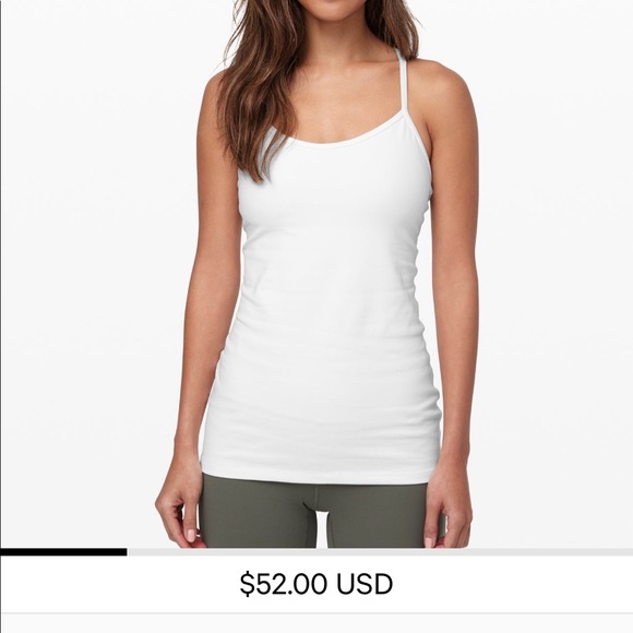 đź–¤Lululemon White Tank Top size 4 - Picture 2 of 8